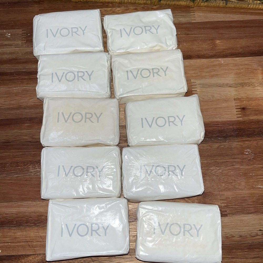 Vintage New Old StockLot 10 Ivory Soap Bars Personal Size 3.17 Oz Original Scent